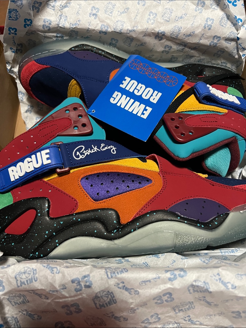 Ewing Rogue Colorblock Basketball Sneakers Sz 14